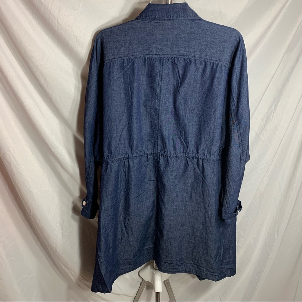 1 Sunset Lane Lightweight Denim Oversized Open Jacket - Picture 4 of 14